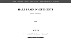 Desktop Screenshot of harebraininvestments.com